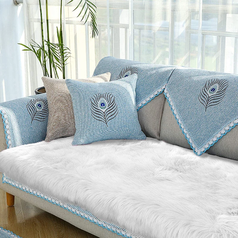 Super Soft Long haired Sheep Skin Faux Fur Carpet Rug for living room
