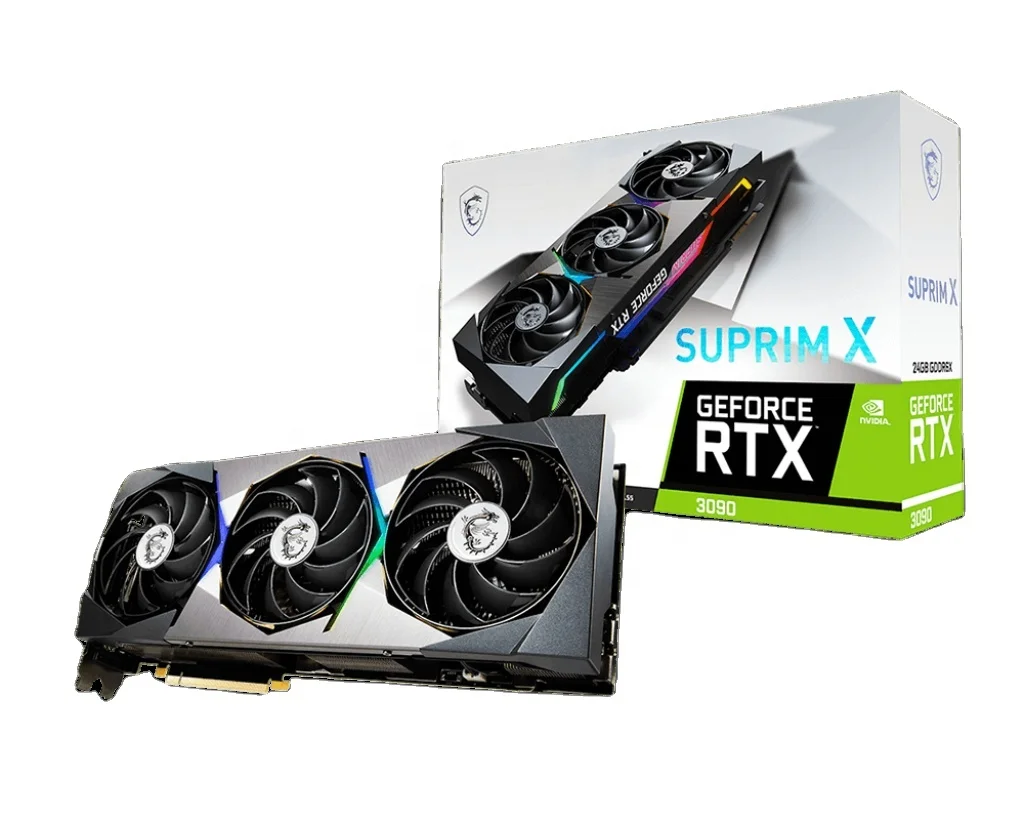 Совершенно новая игровая Видеокарта MSI Nvidia GeForce RTX 3090 SUPRIM X 24 ГБ GDDR6X 384bit, производитель чипсета видеокарты Amd