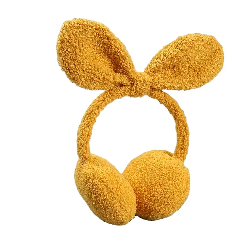 Rabbit fur hair soft plush warm ear pad muffs cover sherpa  winter warm fur ear muffs fur earmuffs