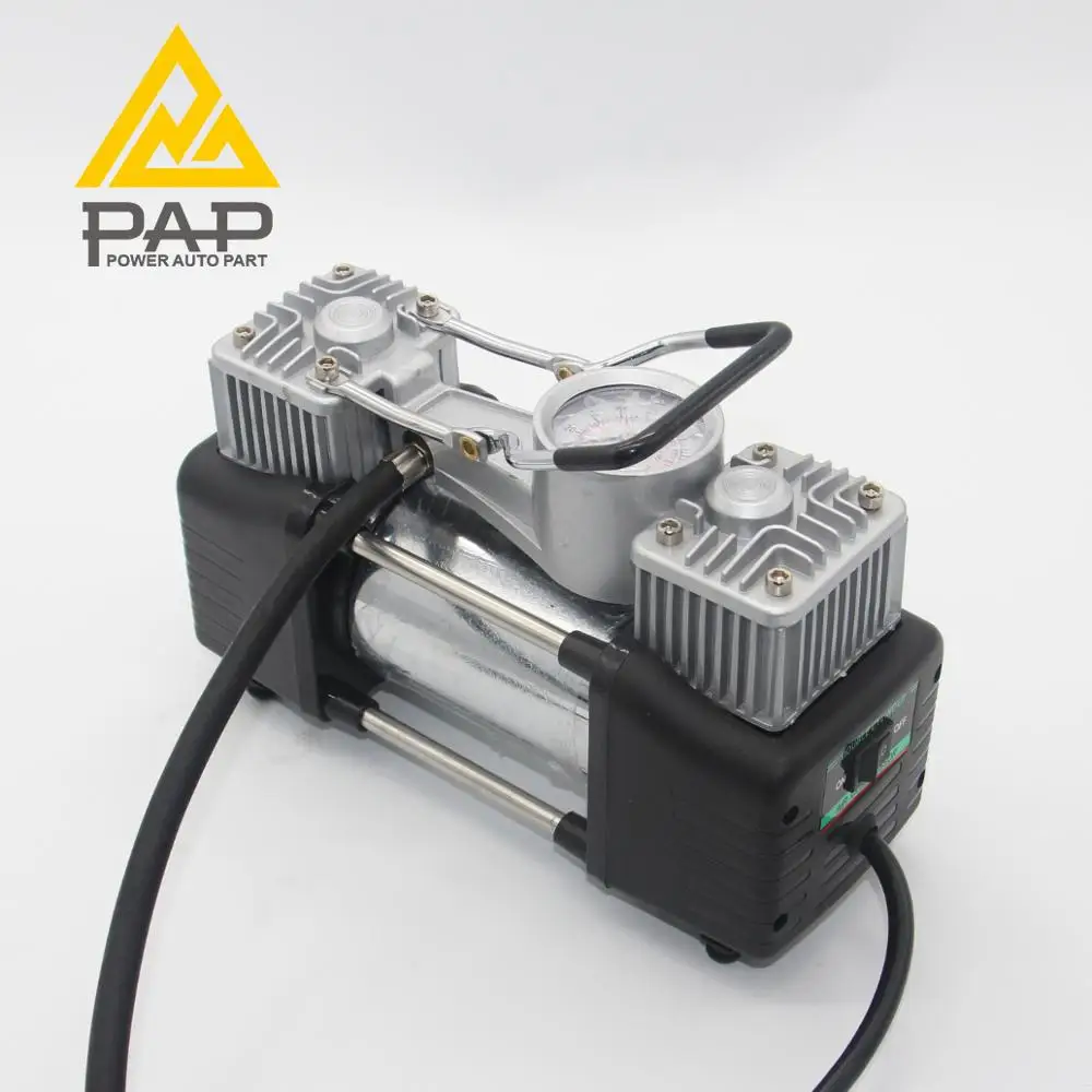 12V DC Tire Inflato Heavy Duty Double Cylinders portable car air compressor pump Inflator 150 PSI for Car SUV Tire inflator