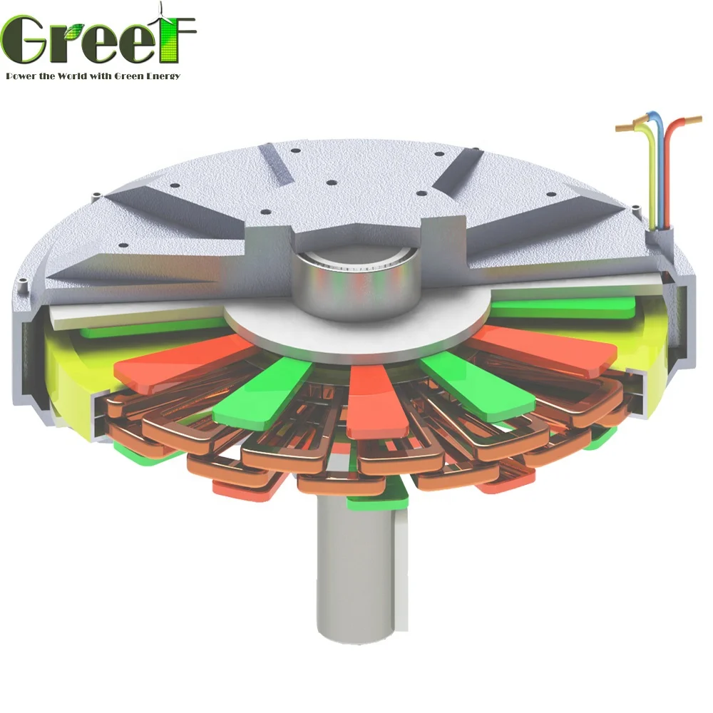 axial-flux permanent-magnet (AFPM) generator with a coreless stator for seal