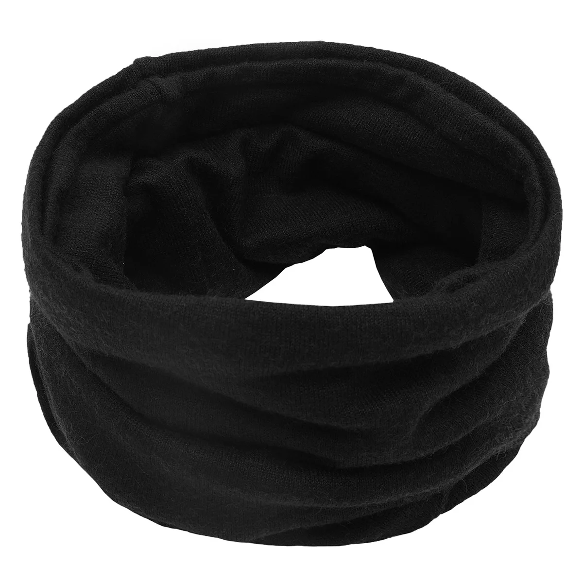 Share Winter Outdoor Casual Knitted Snood Solid Colors  Winterl Neck Warmer Scarf