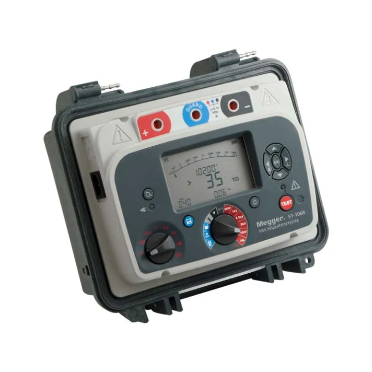 Megger S1-1568 15kV DC Insulation Testers - Heavy Duty Applications noise suppression capability software filtering function