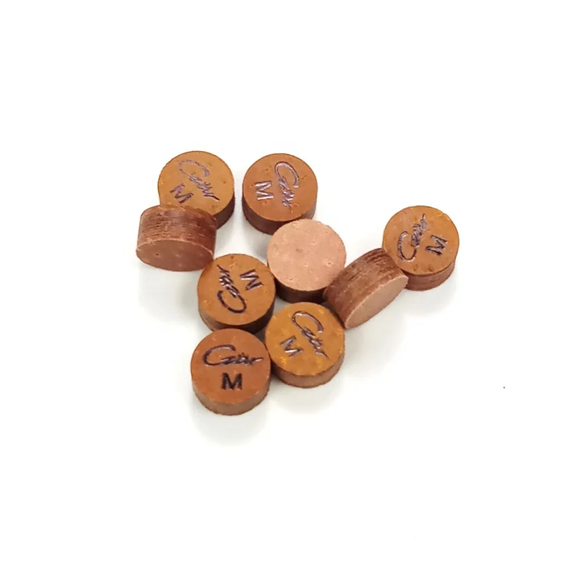 
Original Czar cue tips Taiwan Professional 14mm Brown Billiards Pool cue tips Billiards Accessories high quality 
