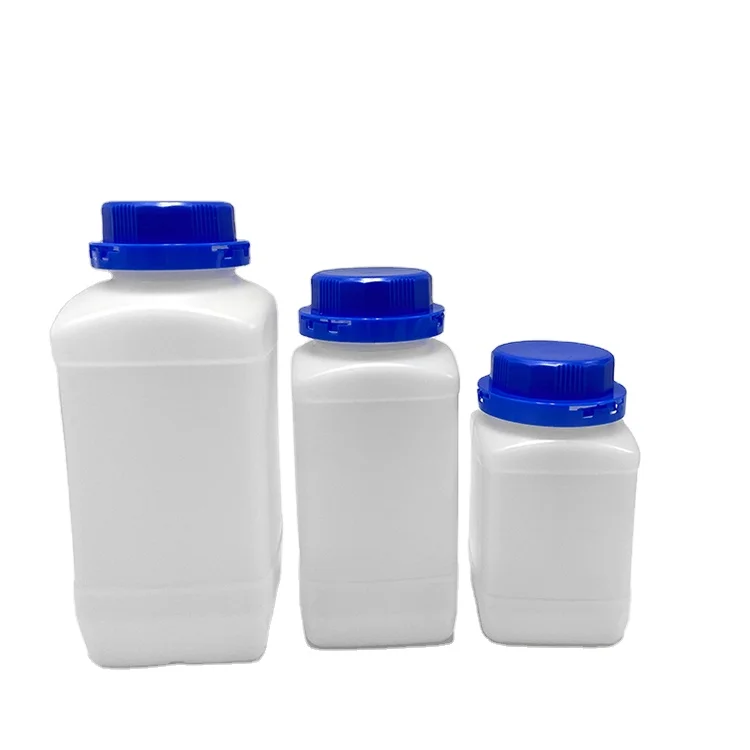 OEM Customized White Color Reagent Bottle with Blue lid Material pp Lab Use
