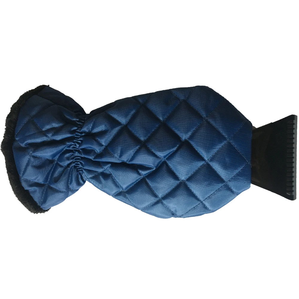 Ice Scraper Mitt Windshield Snow Scraper with Waterproof Snow Remover Lined of Thick Fleece