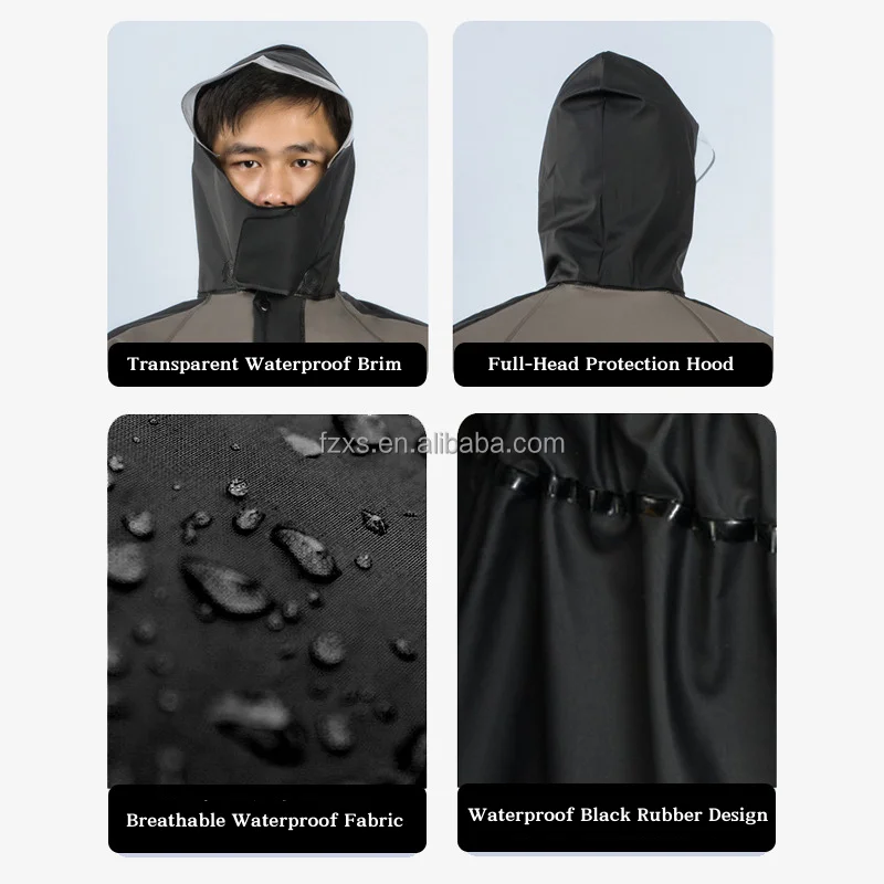 Fisherman Raincoat Waterproof rain overalls PVC rain coat Winter Jacket rain coats for adults custom raincoat