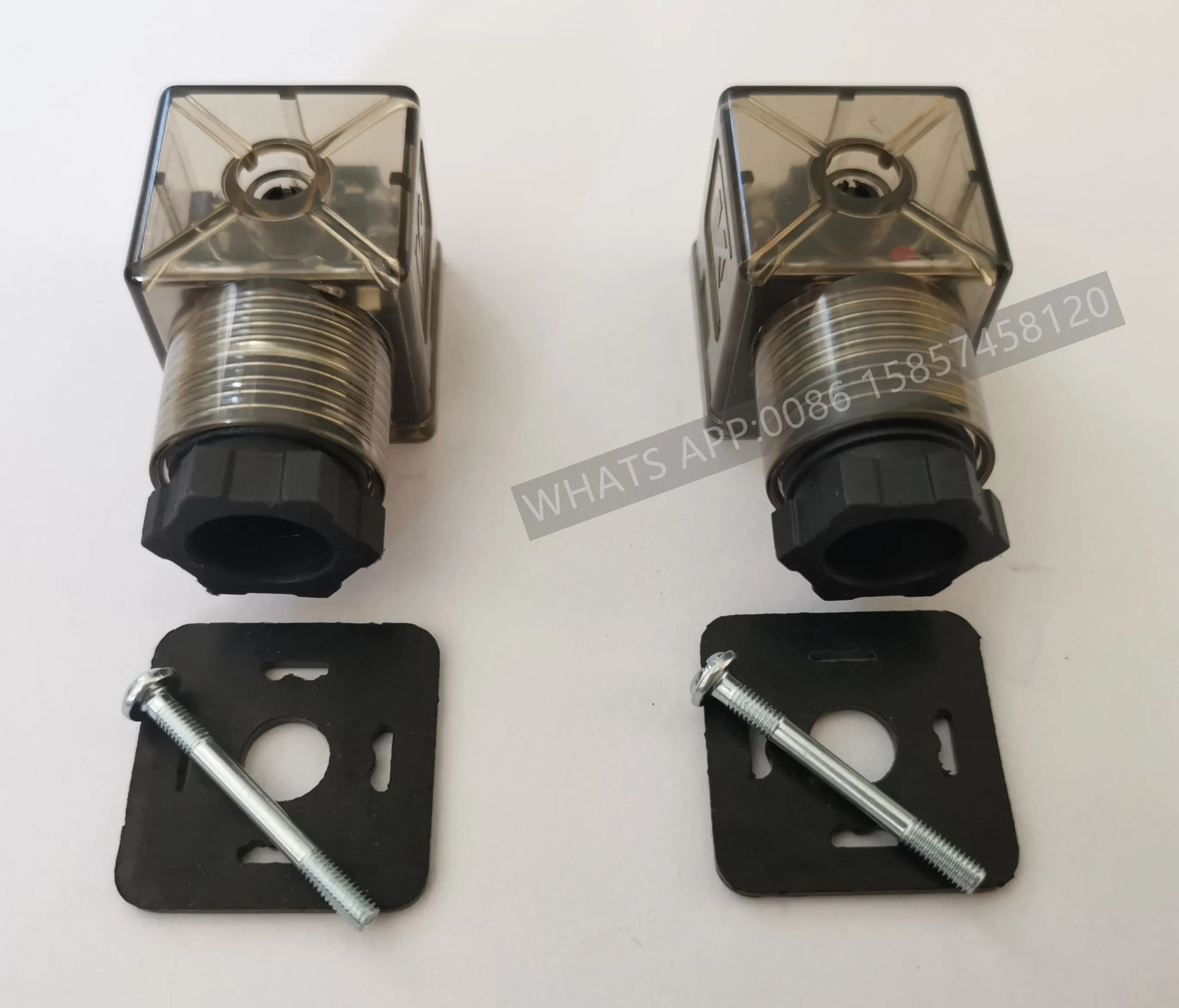 DIN-разъем с винтом и прокладкой, коннектор для соленоидов, катушечный разъем DIN43650A DIN 43650A, светодиодный индикатор для напряжения постоянного и переменного тока, MPM, 24 В