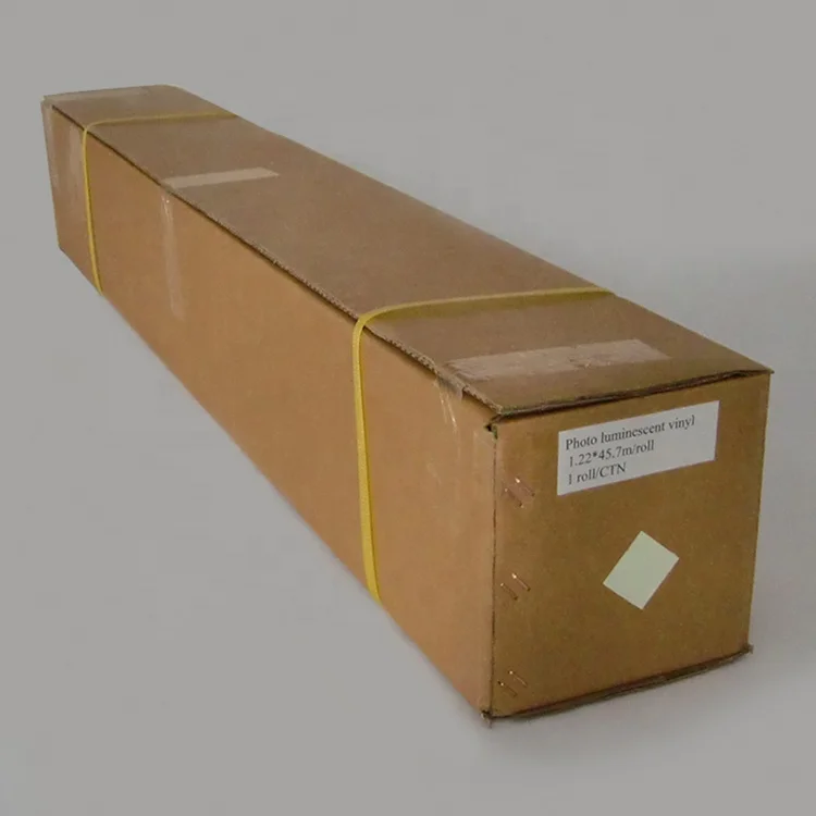 PVC PET PMMA 2-8 Hours Self Adhesive Glow In Dark reflective vinyl Tape Sticker Photoluminescent Vinyl Film