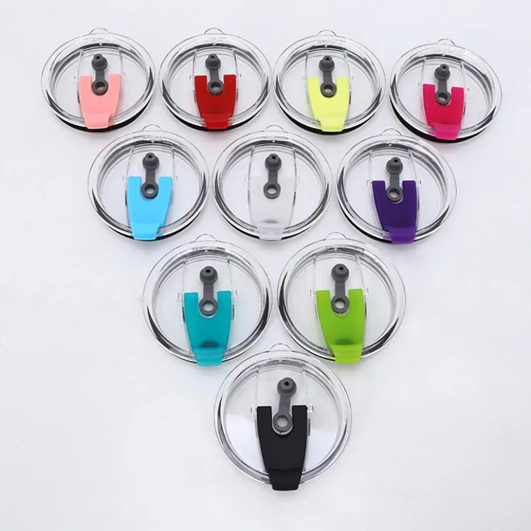 Hot Sale 20oz 30oz Spill Proof Eco Clear Plastic Lid Promotional Tumbler Cup BPA Free Plastic Lid
