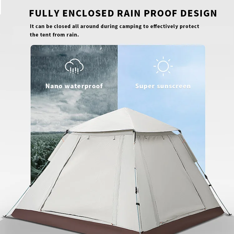 water proof tent  amping moustiquaire water proof outdoor camping tent automatic folding equipment family waterproof
