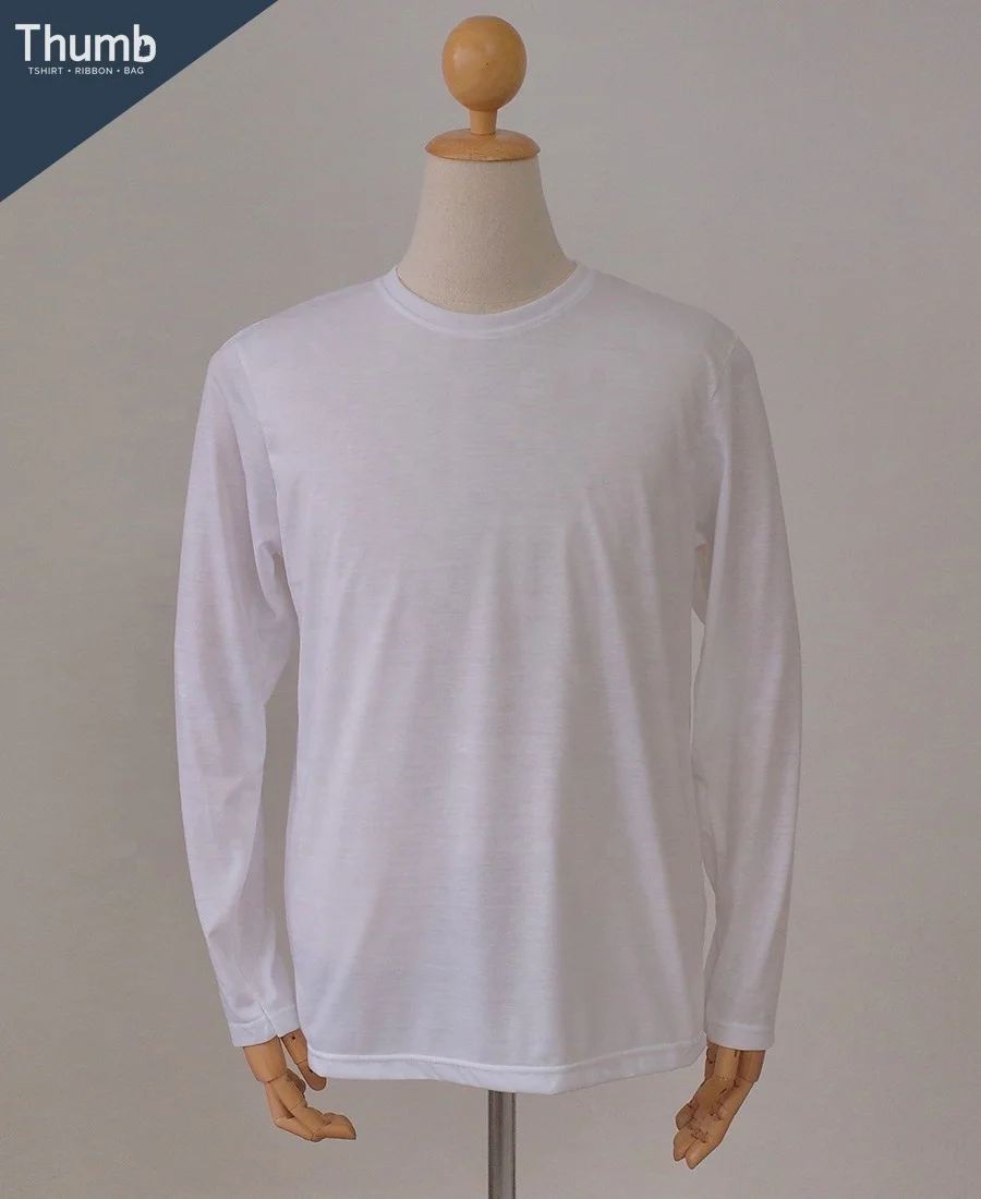 High Grade and Premium Quality Long Sleeve T-Shirt 100% Cotton Blank T-Shirts O Neck Shape for Adult Clothing from Thailand