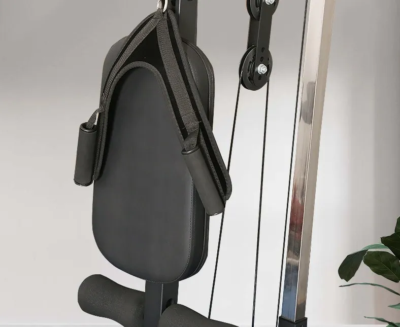 Hot selling lat pull down machine with seat and back cushion and low row cable machine