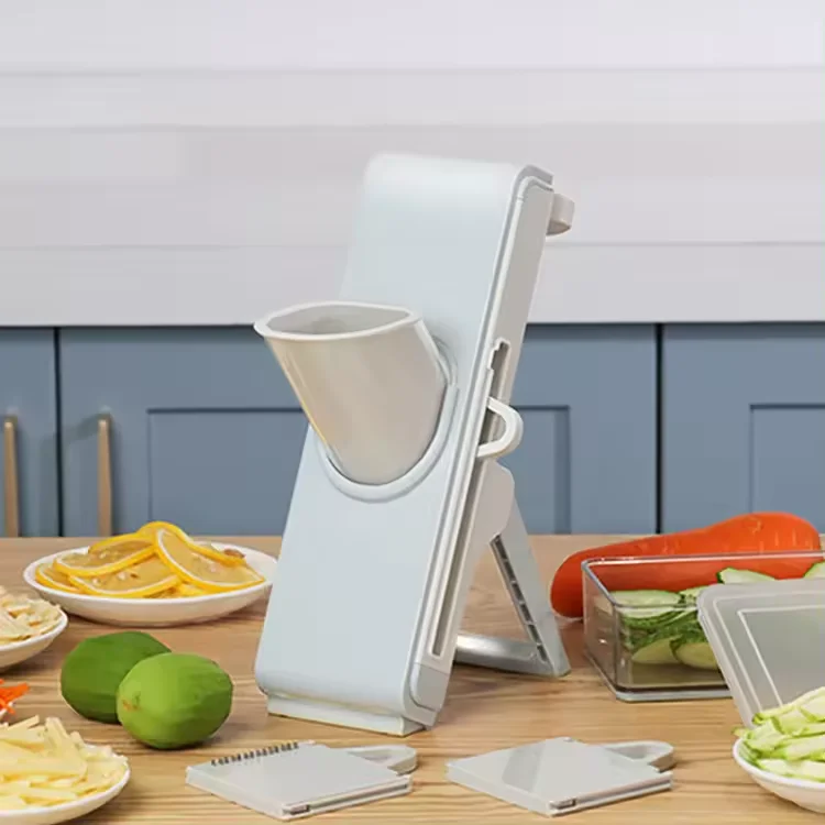 Safe Mandoline Slicer Kitchen Vegetable Chopper Potato Onion grater Container with Adjustable Thickness