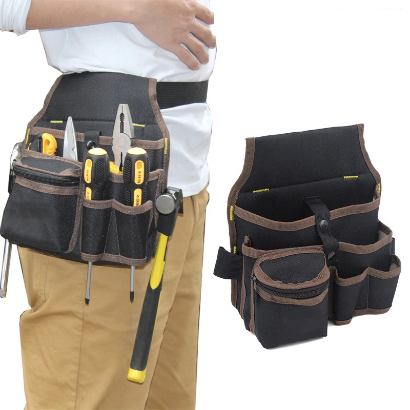 Work Tool Belts For Men Multi-functional Pouch Bag Tool Waist Belt Carrying Electrician Organizer Pockets for Accessories