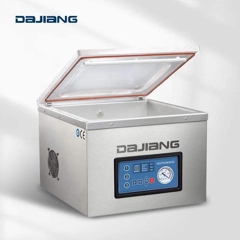 DZ-400N DAJIANG Table Top Grocery Packing Machine Automatic Sealing Lace Machines China Vacuum Skin Map Packaging Machine 52KG