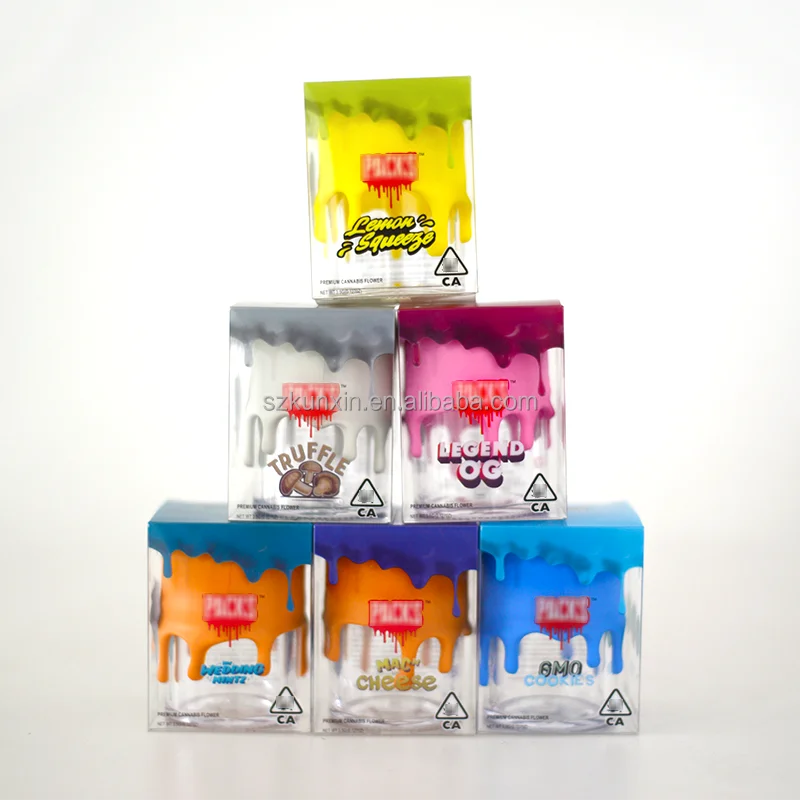 
PACKWOODS packing joints cbd flower bottle pack box plastic 8th jar cigar-blunts smoking flower Container 