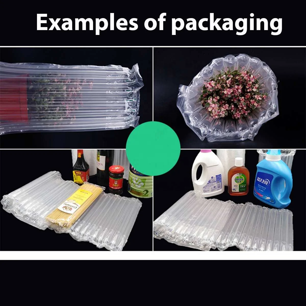 High Quality Air Cushion Wrap Roll Shockproof Packing Bubble Roll Inflatable Column Air Bag Express Shipping Protection