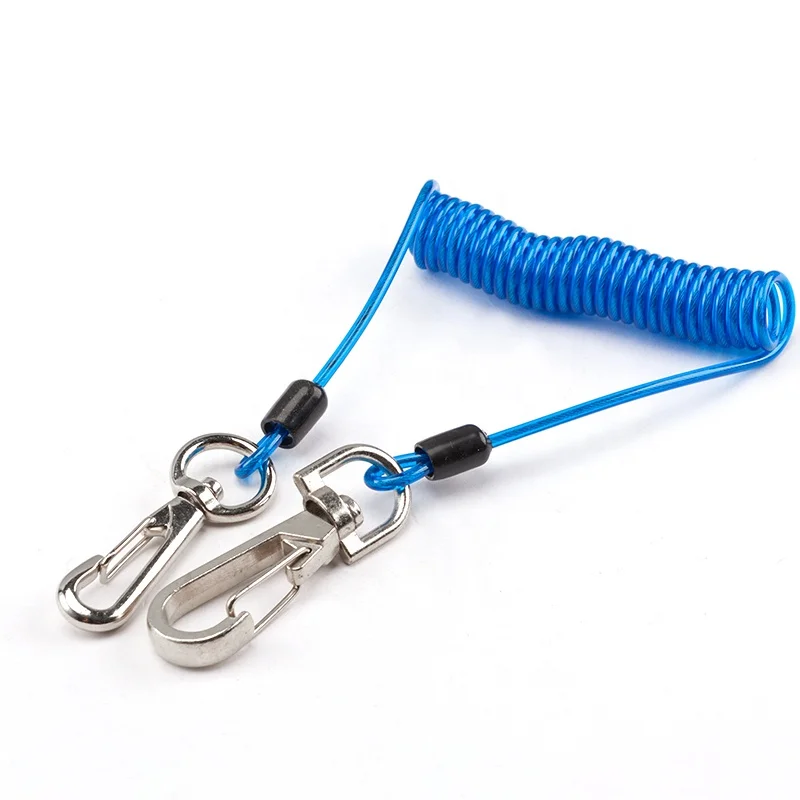C-pin cable support steel elastic galvanized steel wire rope tool lanyard security tether tools lanyard