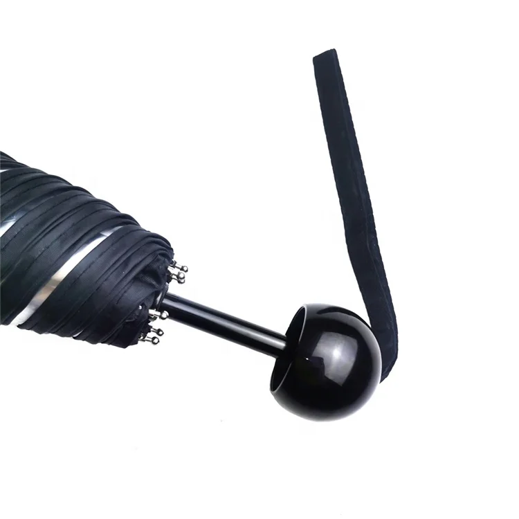 19inch  Custom Three Fold Transparent Poe wholesale Umbrella with custom logo prints