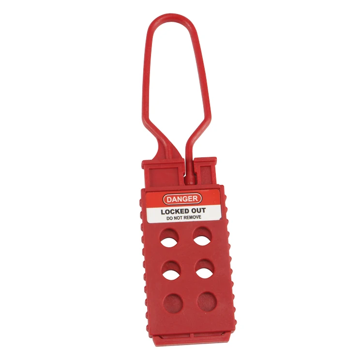 Plastic lockout devices 6 holes safety hasp lockout  1' Jaw Diameter  LOTO