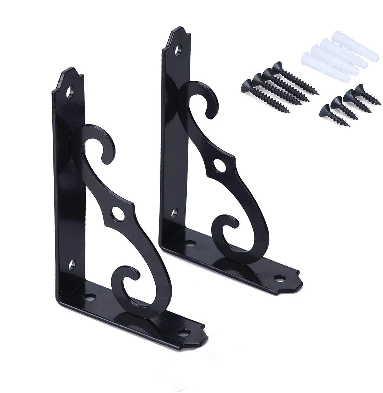 Furniture hardware top metal floating wall shelf brackets