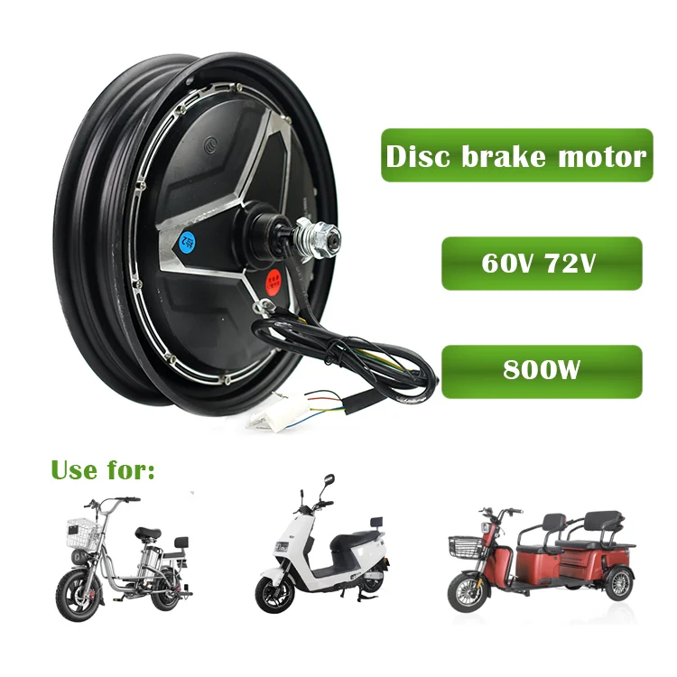 strong power 14 16 Inch 800W Electric Motorcycle bicycle e bike disc brake bldc Dc Brushless Motor