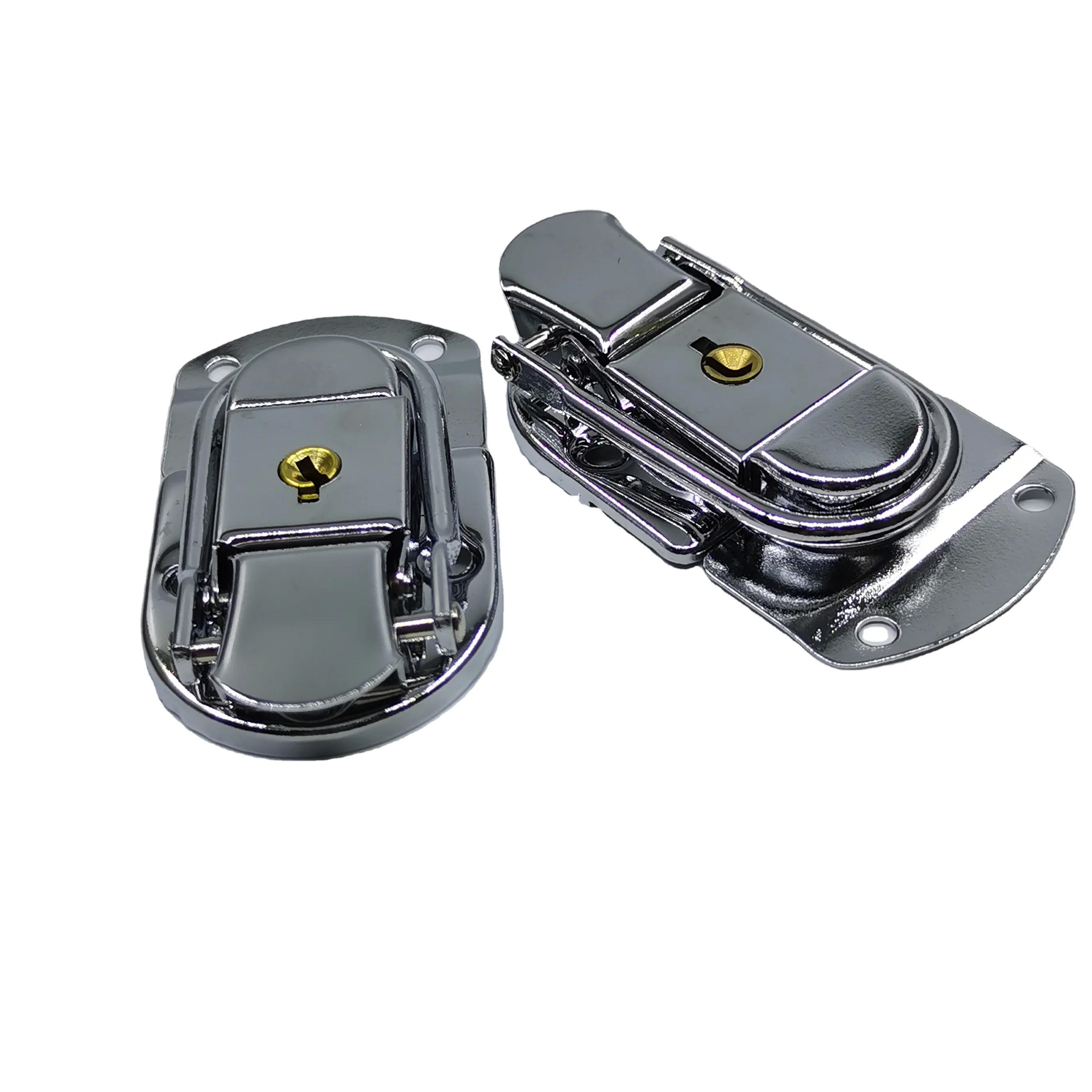 Mild Steel Lock Buckle Latch With Key For Wooden Case Boxes Hardware