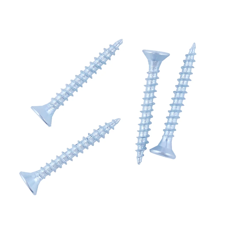 Plated Chipboard Screw Carbon Steel White Zinc Wood Best Quality Self Tapping Chipboard Screw