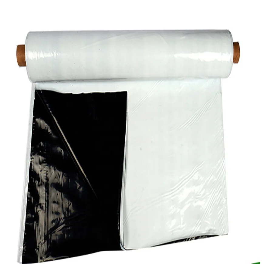 10mx250micx50m  premium silo sheeting, white/black panda film