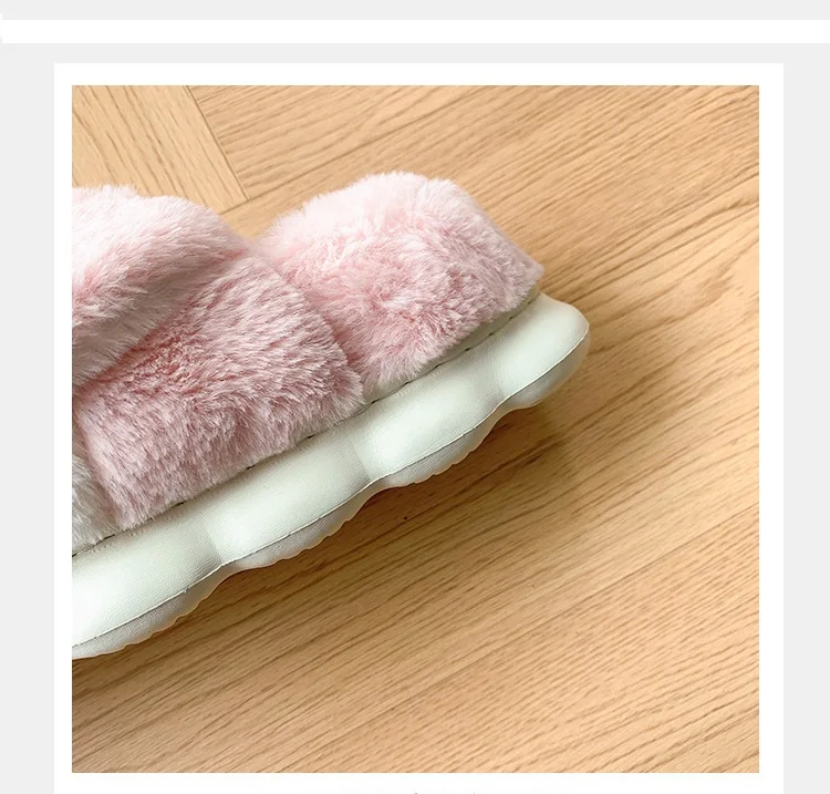 Factory Hot Sales Bedroom House Animal Slippers Non-Slip Plush kids Slides Home Shoes Plush Cute Kitten Fluffy Slippers