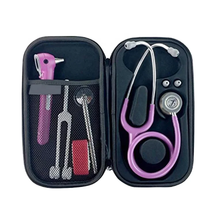 Medical Equipment Emergency Stethoscope Hard Case Bag Protective Sleeve With Internal Mesh Pocket