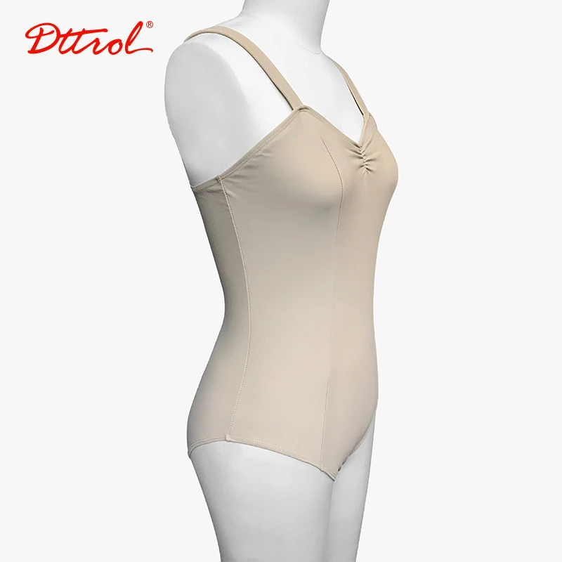 Dttrol New arrival Ballet dance wide straps leotards Women basic dance training leotard 3-colour 	custom design gymnastics