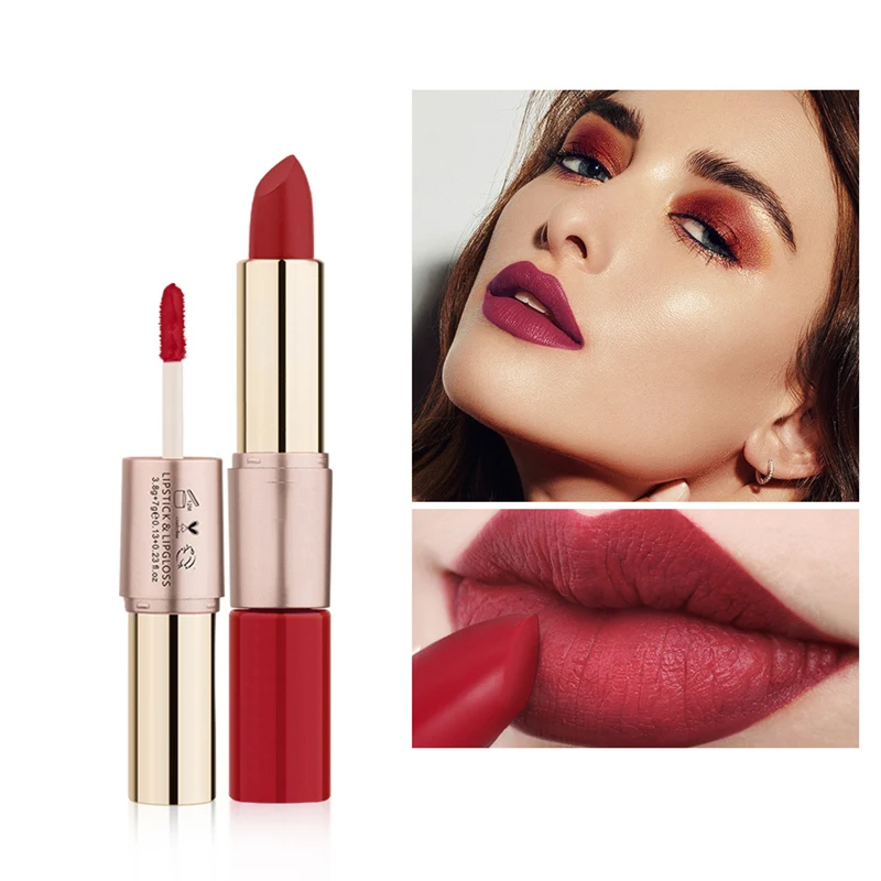 
ODM OEM private label double head lipstick custom wholesale matte liquid lipstick 