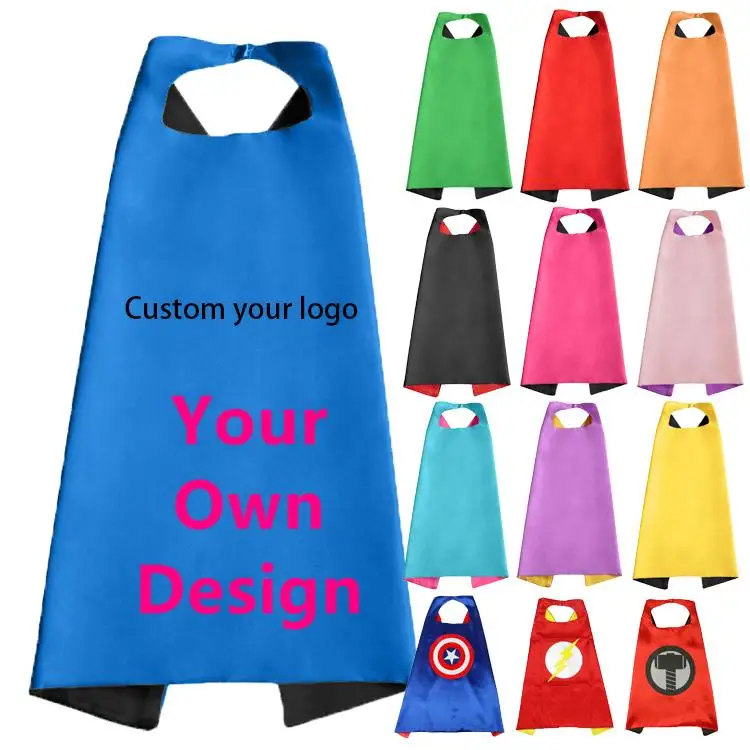 unisex print football gold adult dark pink grey 2024 top sales hero party red 100% polyester capes