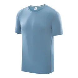 Tee Shirt Sports Wear Sweat Activated Elastane Polyester Tshirt With Logo Custom Logo Printed Own Gym Wear For Men and Women