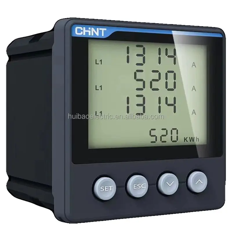 Chint PD666-6S4 PD666-8S4 380V/5A three-phase multi-function digital display RS485 communication current and voltage meter