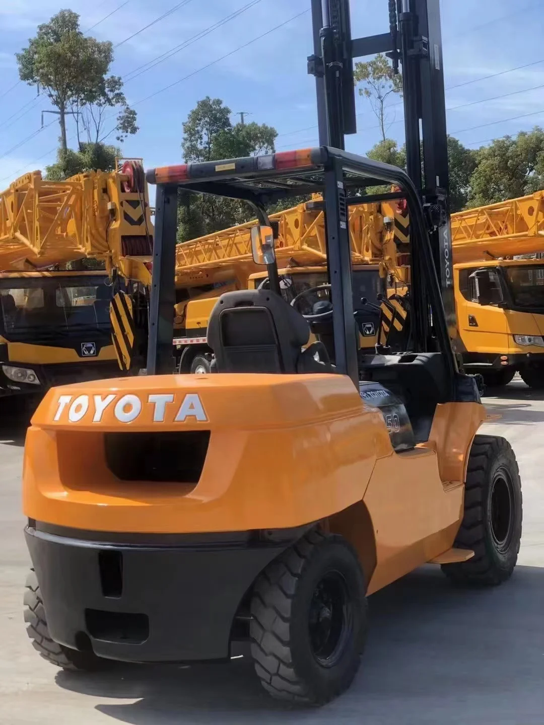 Toyota Japan оригинальный 5 тонн 7F50 гидравлический погрузчик с оригинальной перекраской для продажи по низкой цене