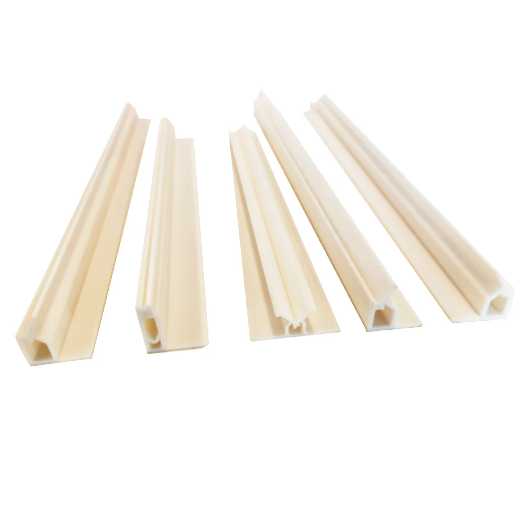 Soundproof plastic extrusion walling profiles pvc stretch edge frame fabric mounting wall track pvc stretch ceiling profile