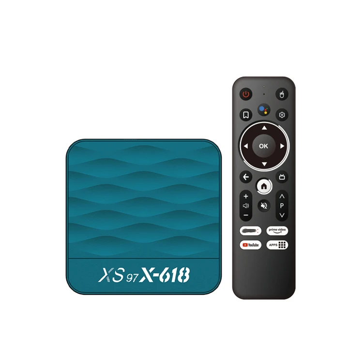 XS97 X-618 Allwinner H618 BT пульт дистанционного управления SMARTTV Онлайн IPTV BOX 4K потоковый плеер Android 12 4GB 32GB 5G Двойная Wi-Fi приставка
