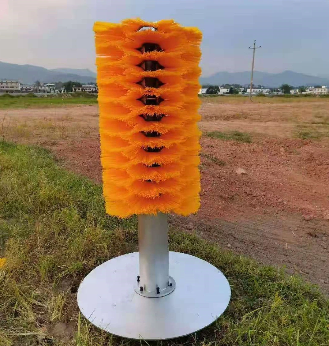 
 High quality PP/Nylon Cow Brush Massage Stand On Land Automatic Cow Body Cleaning Brush  