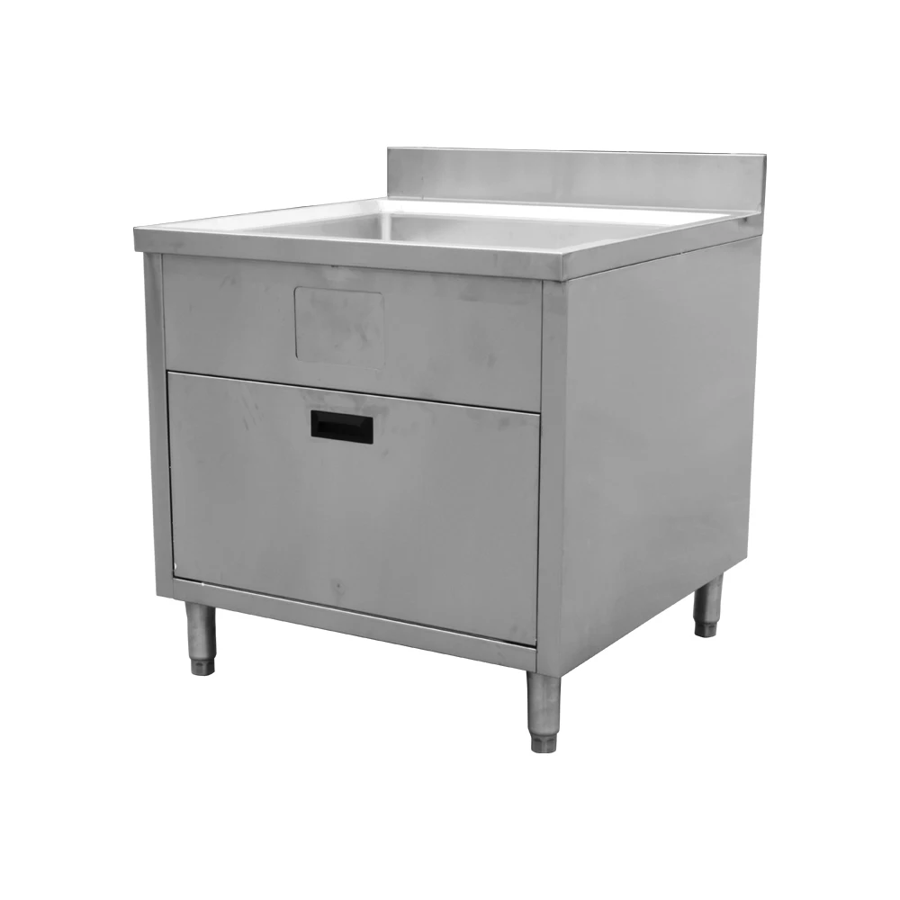 Stainless Steel Kitchen Cabinet Freestanding Design Tool Cabinet for Kitchen Cabinet Design with Garbage Storage Box