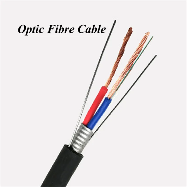 Волоконно-оптический и комбинированного кабеля из 4-х ядерный одномодовый сеть мониторинга 4 ядро волоконно-оптический