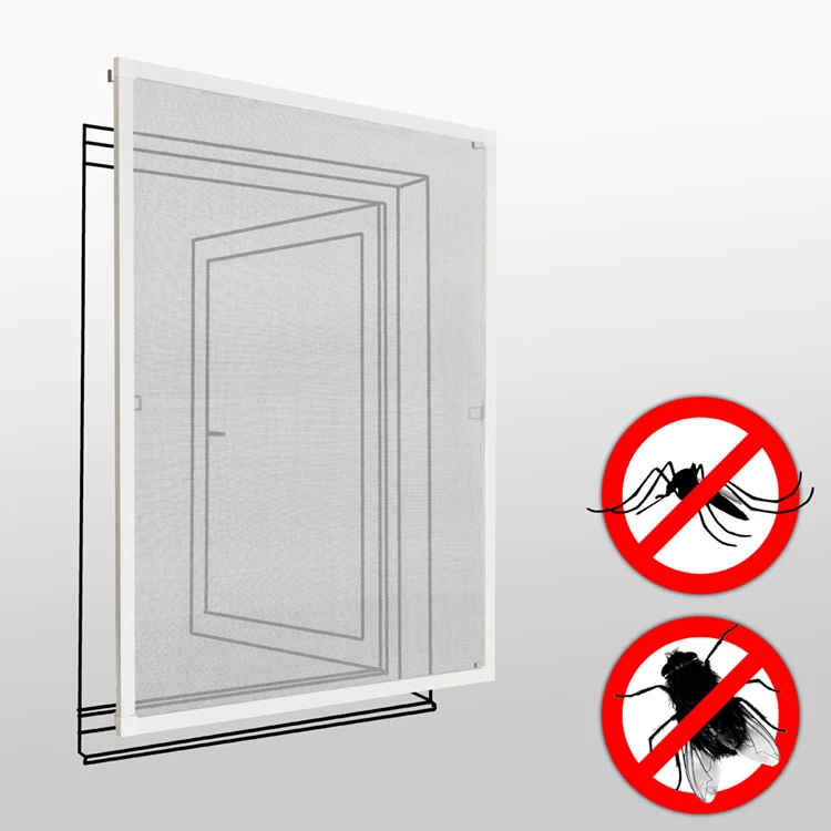 Customized Diy Aluminium Profile Mosquito Window Fixed Size Insect Screen Window