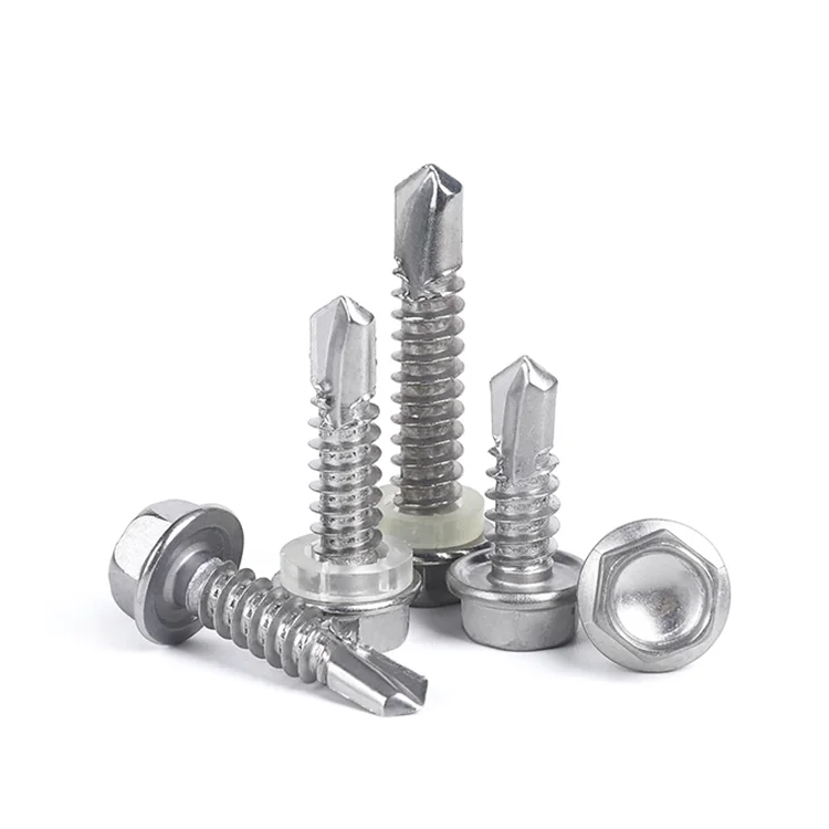  DIN7504K с шестигранной головкой из нержавеющей стали фланец самосверлящий винт-саморез