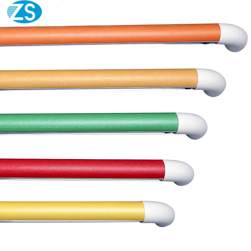 Cheap Price Good Quality Safety Anticollision Pvc Coated Aluminum Handrail Wall Guard Wall Railing For Hospital