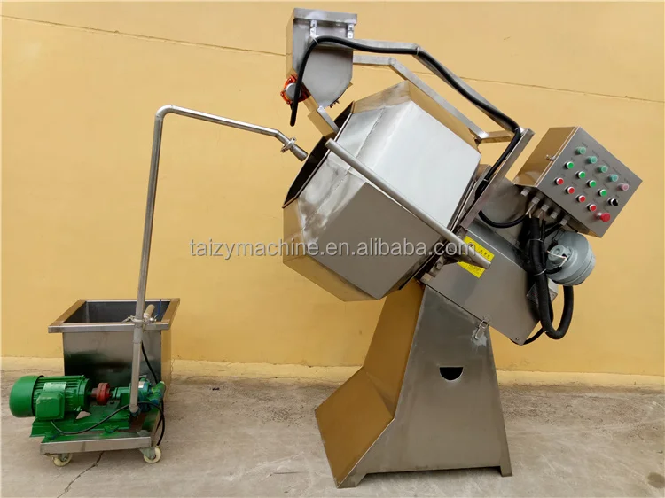 Automatic Mixer Snack Food Chips Drum Seasoning Flavoring Machine Price