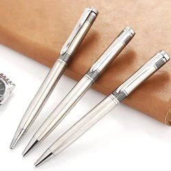 Pen Factory Custom Gift Promotional Ball Pen Customized Logo Black White Slim Metal Body Twist Ballpoint Pen