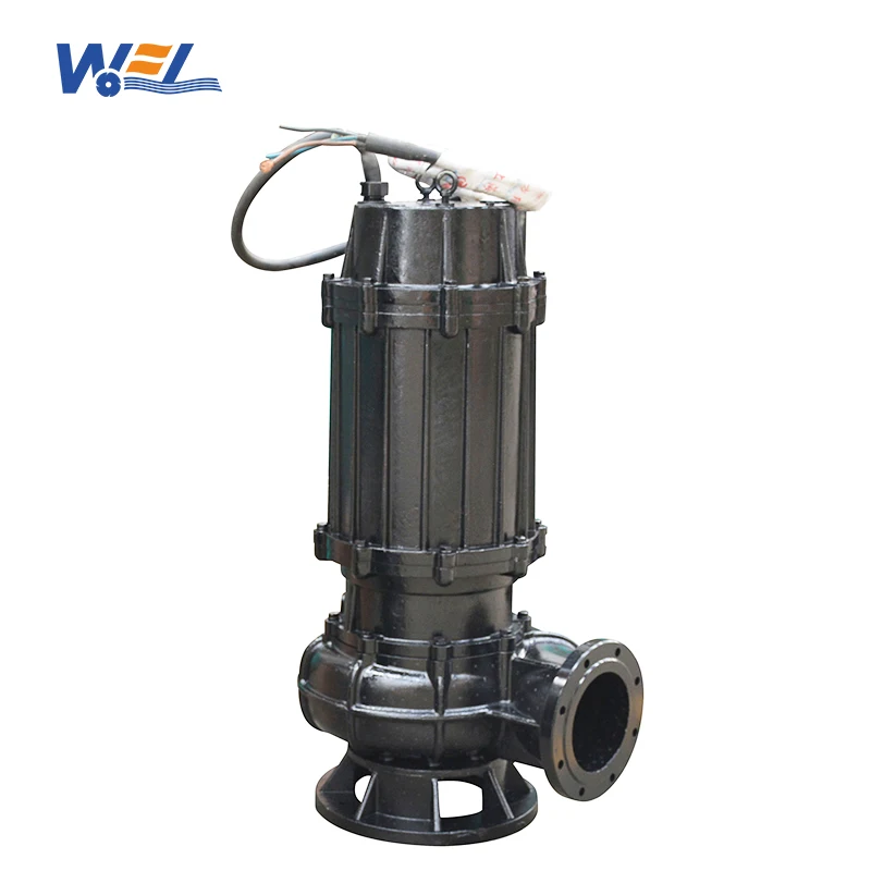 Non clogging dirty water high flow dewatering drainage water sump submersible electric sewage pump cast iron popular