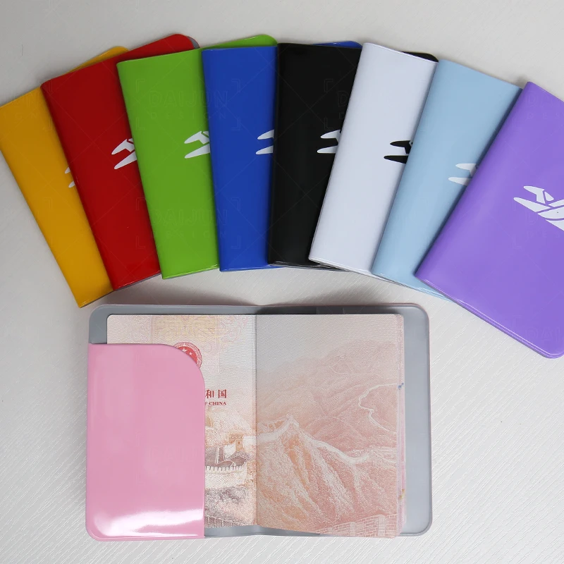 8 colors PVC  passport bag  fancy passport cover  wallet  travel passport  holder